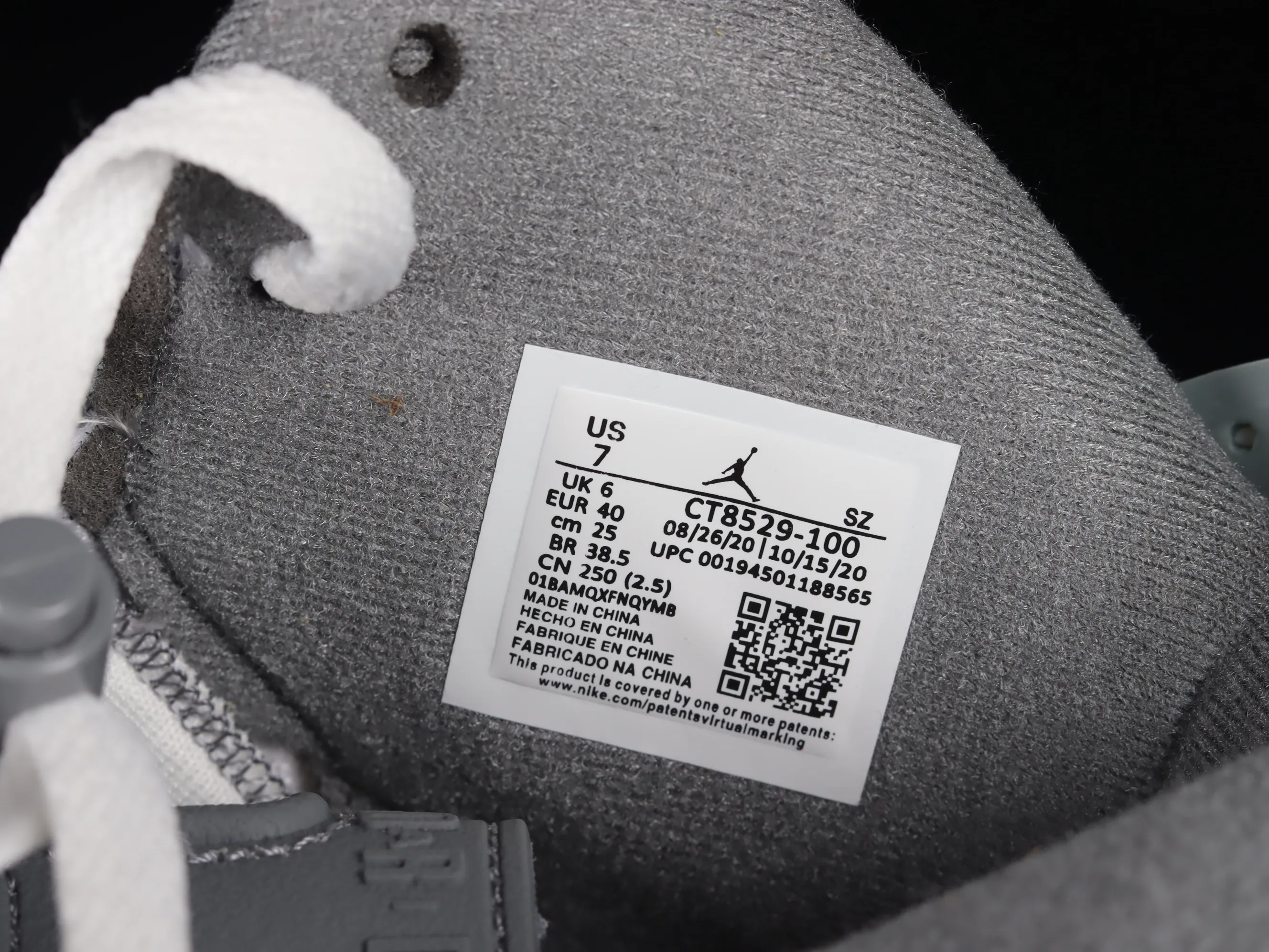 All categories Air Jordan Jordan series basketball shoes Air Jordan 6 G version Air Jordan 6 "Cool Grey" AJ6 Joe 6 cool gray CT8529-100